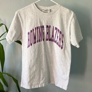 Rowing blazers collegiate arch logo gray t shirt tee. 100% cotton small